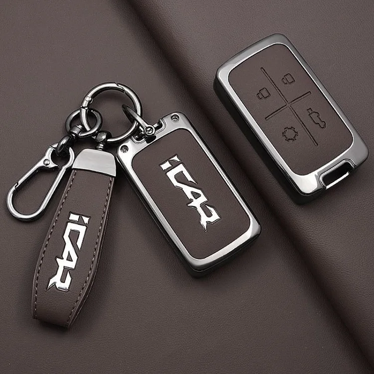 Autoschlüsselhülle für Chery Icar V27 Zubehör 2026 ICARV27 ICAR Fernbedienungsschutz Schutzhülle Schlüsselanhänger Halter – Detail 2