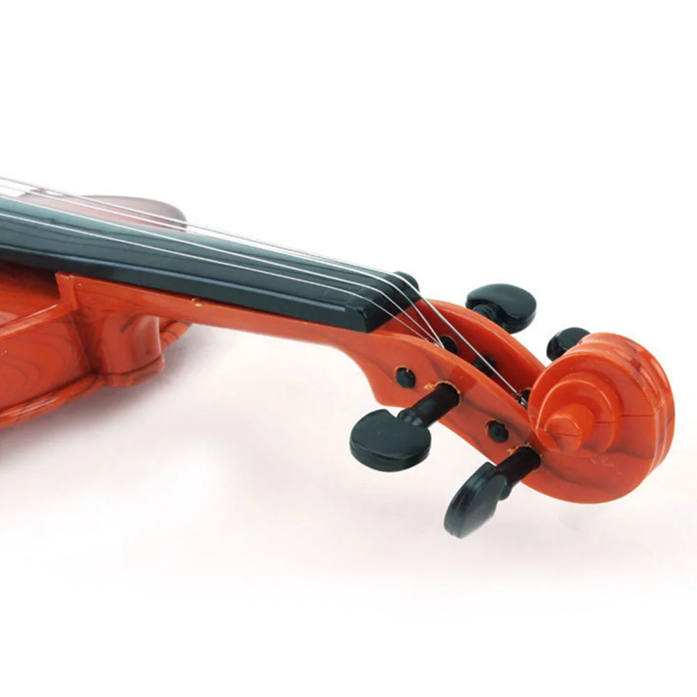 Simulated Violin Plastic Toy Musical Instrument Puzzle Children Early Educational for Kids Stage Performance Prop Toys