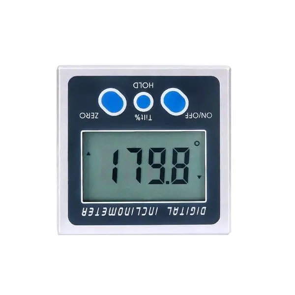 

Portable Mini Digital Inclinometer Dual Axis 0-180° Angle Gauge with Magnetic Base & Backlight for Precision Leveling