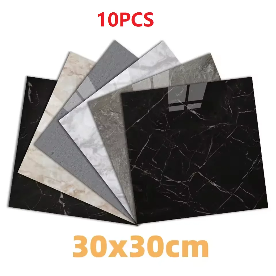 Imitation Tile 3D Wall Stickers Self-adhesive Wall Decor Bathroom Floor Waterproof And Moisture-proof Marble Kitchen Wallpaper