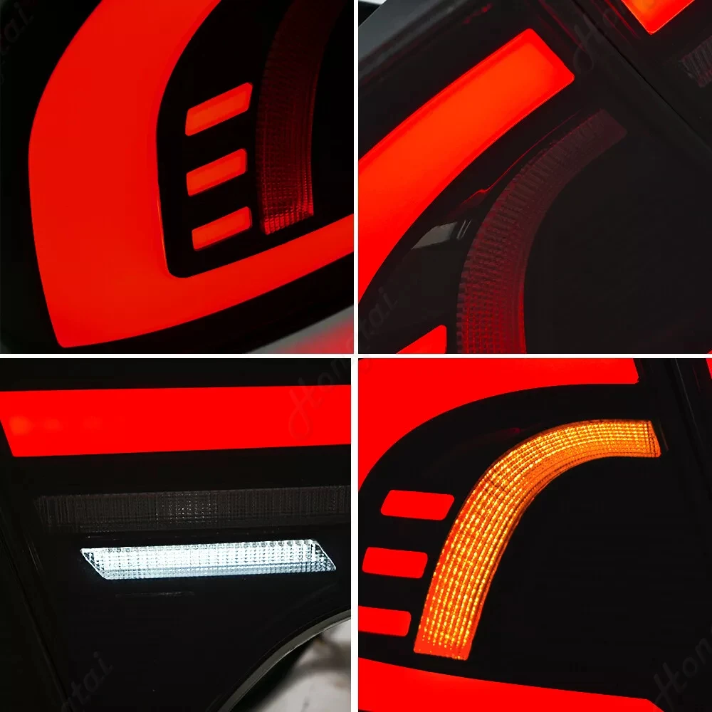مجموعة مصابيح خلفية لهوندا سيفيك سيدان 4DR 2006 2007-2011 المصابيح الخلفية LED أضواء الخط الإجمالي أضواء الفرامل أضواء عكسية