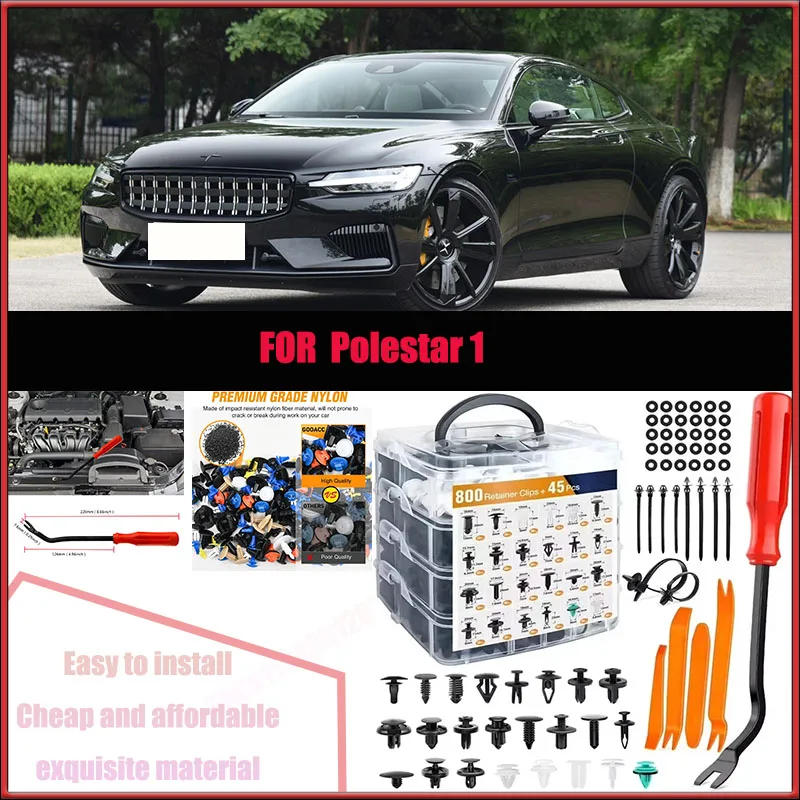 

For Polestar 1 Chevrolet Buick Audi Car Plastic Retainer Clips Kit 800+45pcs Auto Fender Push Pin Car Fastener Clip Mixed Set