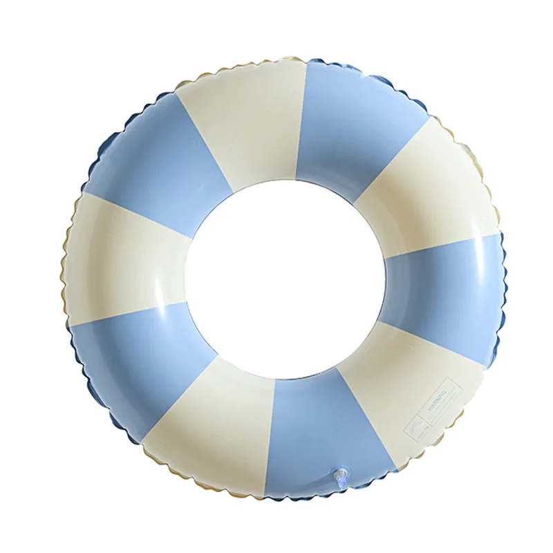 Verdikte Kids Denemarken Retro Gestreepte Zwemring Olijf Opblaasbare Baby Arm Float Hartvormige Drijvende Ring