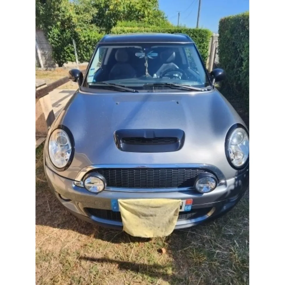 2 قطعة 51137149905 51137149906 لمعان أسود/فضي مطلي إطار السيارة الأمامي لميني كوبر S R55 R56 R57 R58 كلوبمان 2007-2015