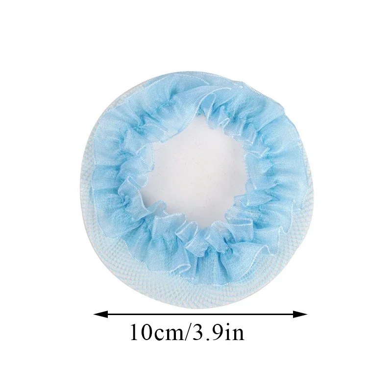 Beautiful Bun Cover Snood Women Hair Net Ballet Dance Skating Crochet Fanchon Rhinestone Styling Headwear Accessories image 6