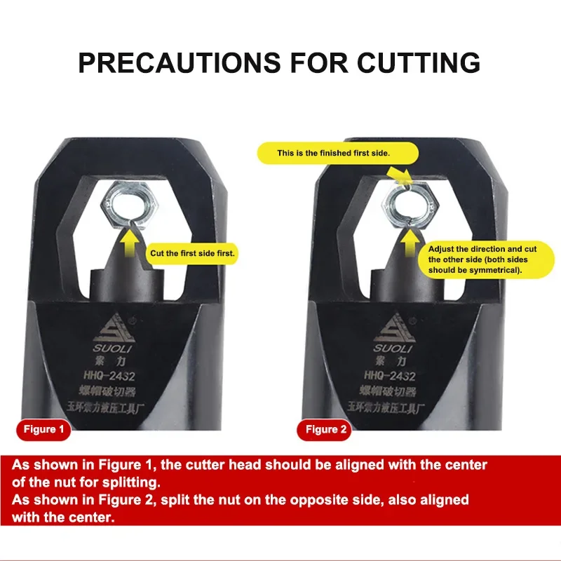 EZ-2432バッテリー式油圧ナットカッター、油圧ナットスプリッター、錆びたナット除去用切削工具、充電式ナットブレーカー