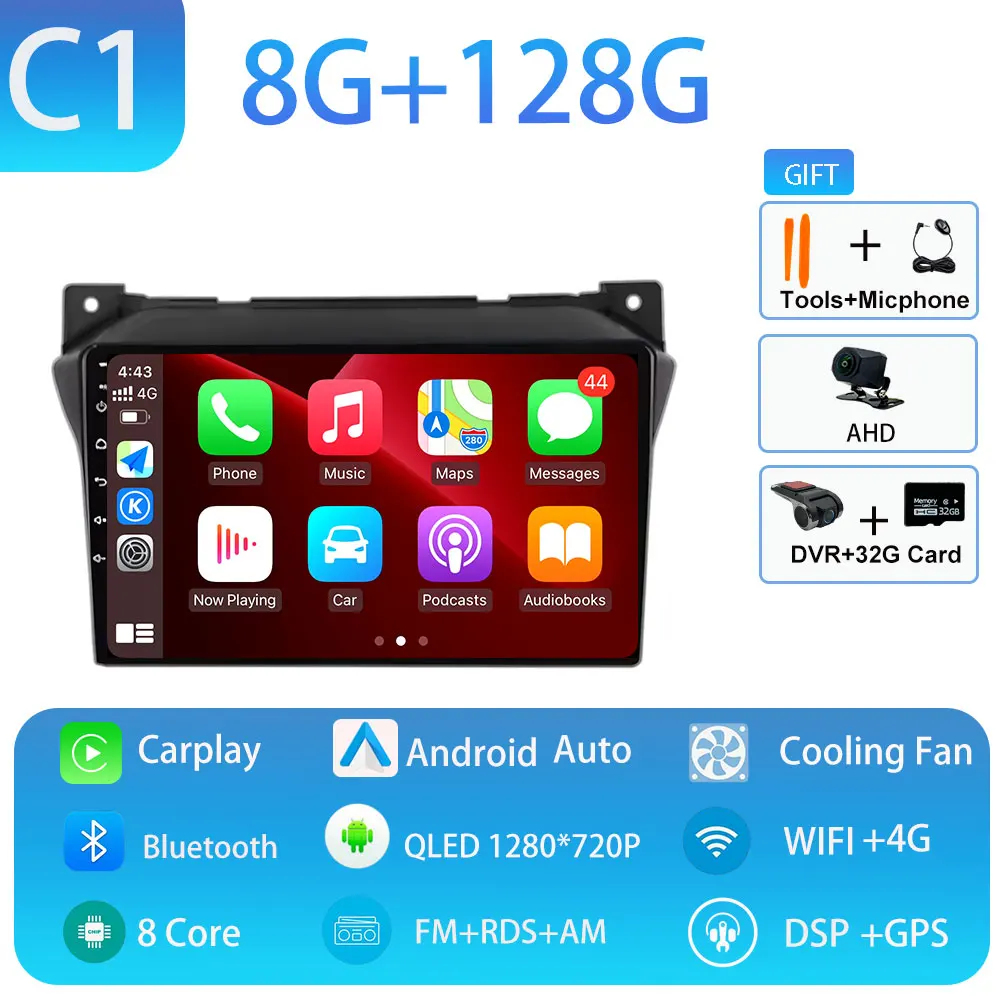 Android 15 Autoradio 360 Camera GPS Navigatie Multimedia Video Player Carplay Auto DSP RDS Voor Suzuki Alto 2009 2010-2016 2017
