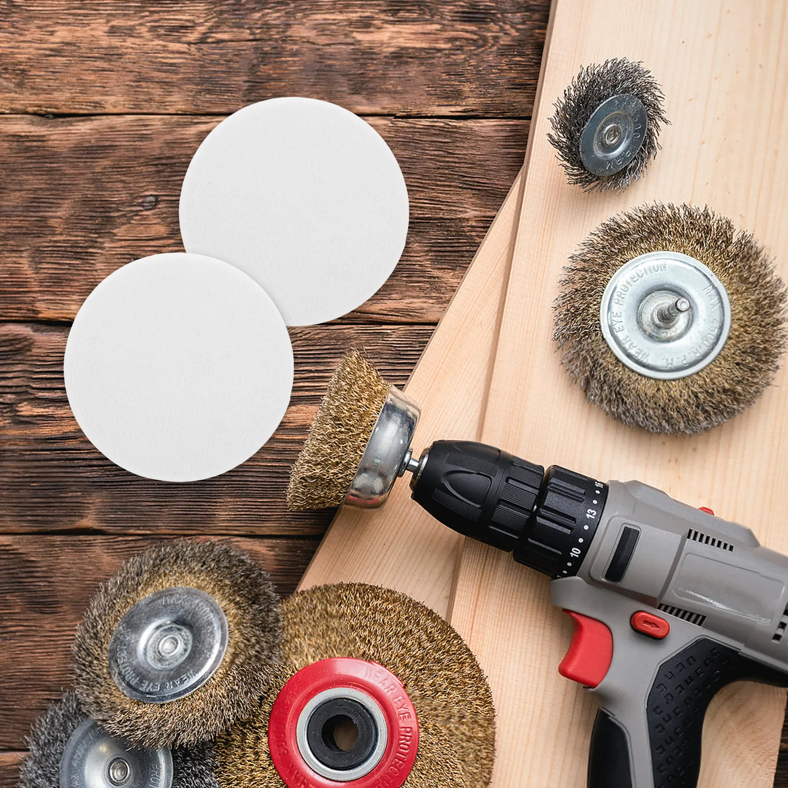 

6pcs Wool Felt Polishing Pads Wool Buffer Pads For Glass Reusable Polishing Discs Wool Polishing Disk Wool Buffer Pad Wool Buffe