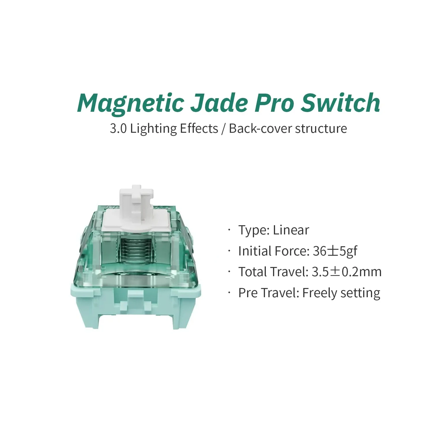 Gateron Magnetic Jade Pro Switch for Magnetic mechanical keyboard Magnetic Switch Hifi sound wooting