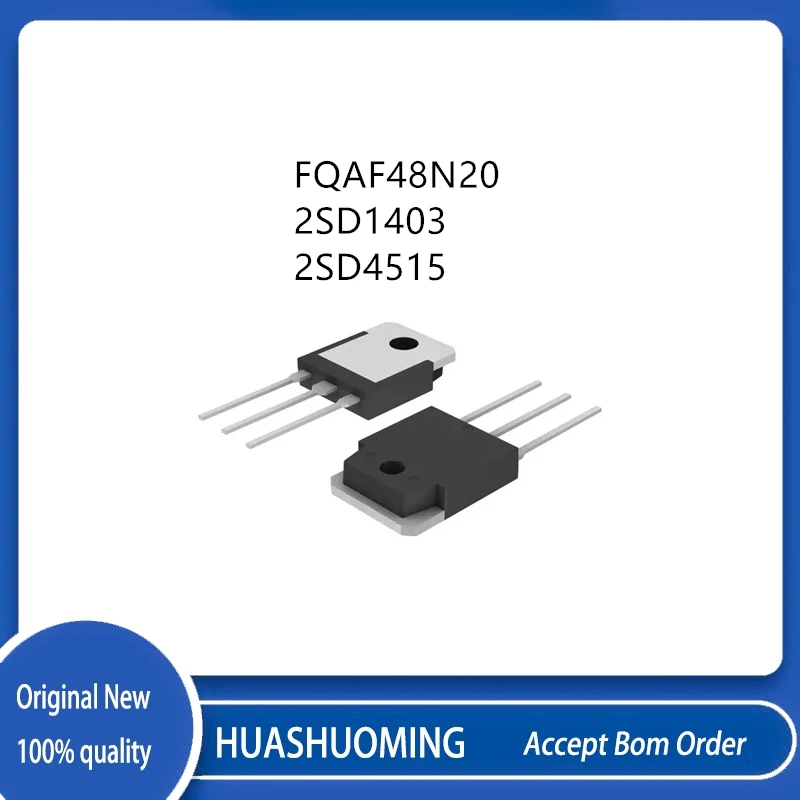 10Pcs/Lot  FQAF48N20 48N20 2SD1403 D1403 2SD4515 D4515  TO-3P