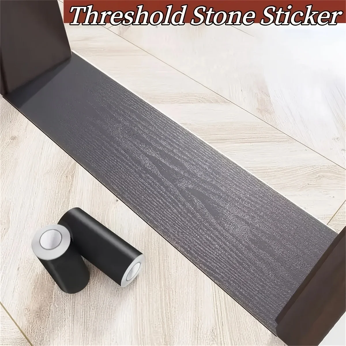 Marco de puerta autoadhesivo de grano de madera, pegatinas decorativas, rodamiento, cintura, decoración del hogar, pegatinas de pared, renovación, 5m x 15cm, 1 ud.