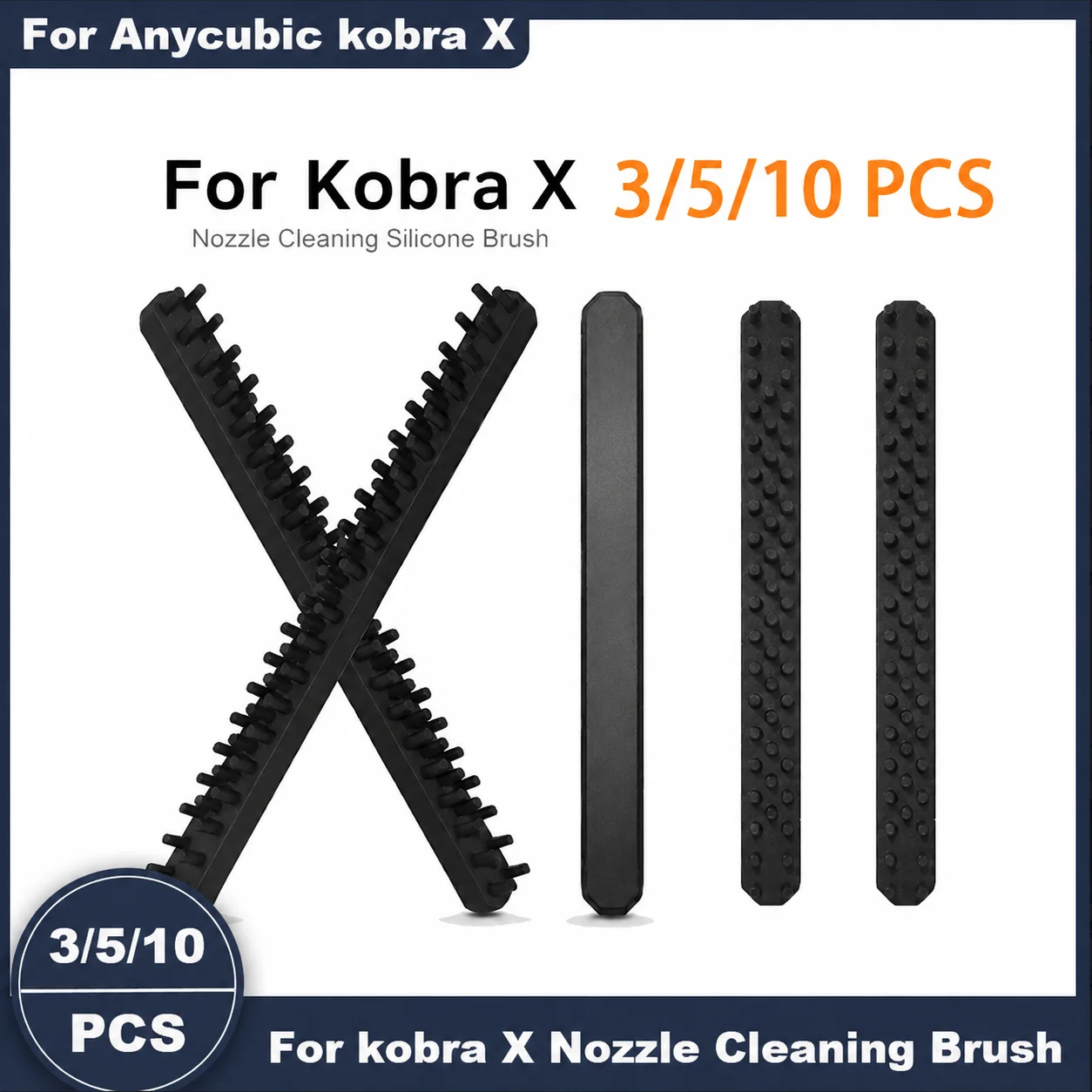 Für Anycubic Kobra X Düsenbürste Hochwertiger Düsenwischer KX Reiniger Hitzebeständig Kobra X Zubehör Hotend-Reinigungswerkzeug