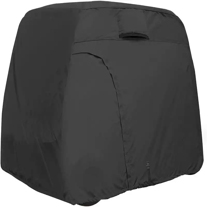 4 Seater Golf Cart Cover Waterproof UV Protection Heavy Duty Outdoor Full Wrap Golf Buggy Cover Windproof Dustproof Golf Car Pro