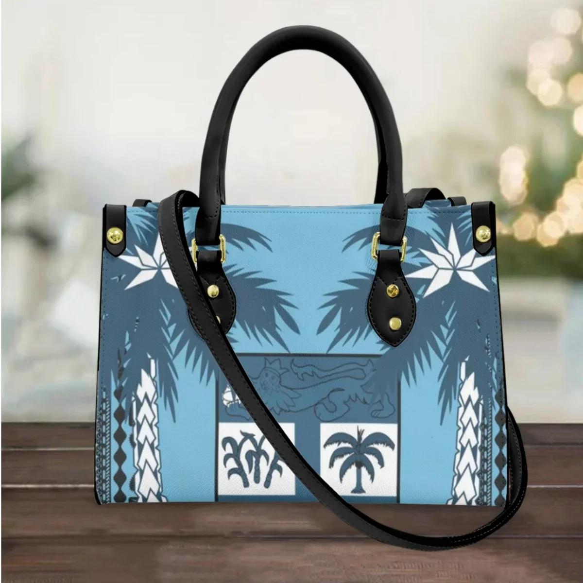 

Purses and Handbags for Women Fiji Tapa Coconut Design Luxury Brand Female Totes Shoulder Bags Woman Small Leather Hand Bag 2023