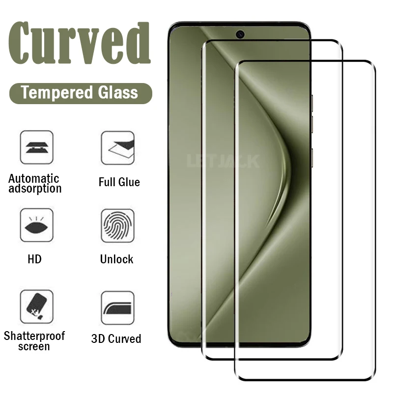 

3D Full Curved Tempered Glass For Huawei Pura 70 Ultra P60 Art Mate X3 X5 Screen Protector For Huawei Mate 70 60 50 40 Pro Plus