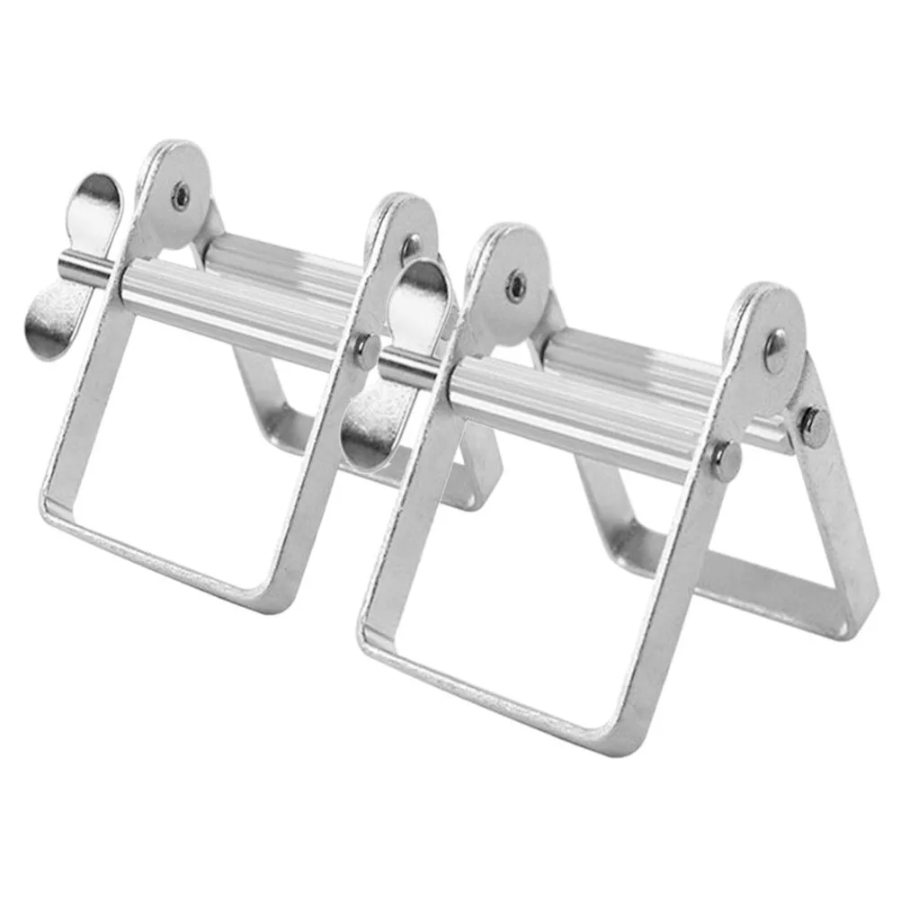 

2Pcs Metal Toothpaste Tube Roller Squeezer Manual Extruder for Hair Dye Lotion Cream Tubes Tube Tool Convenient for Home