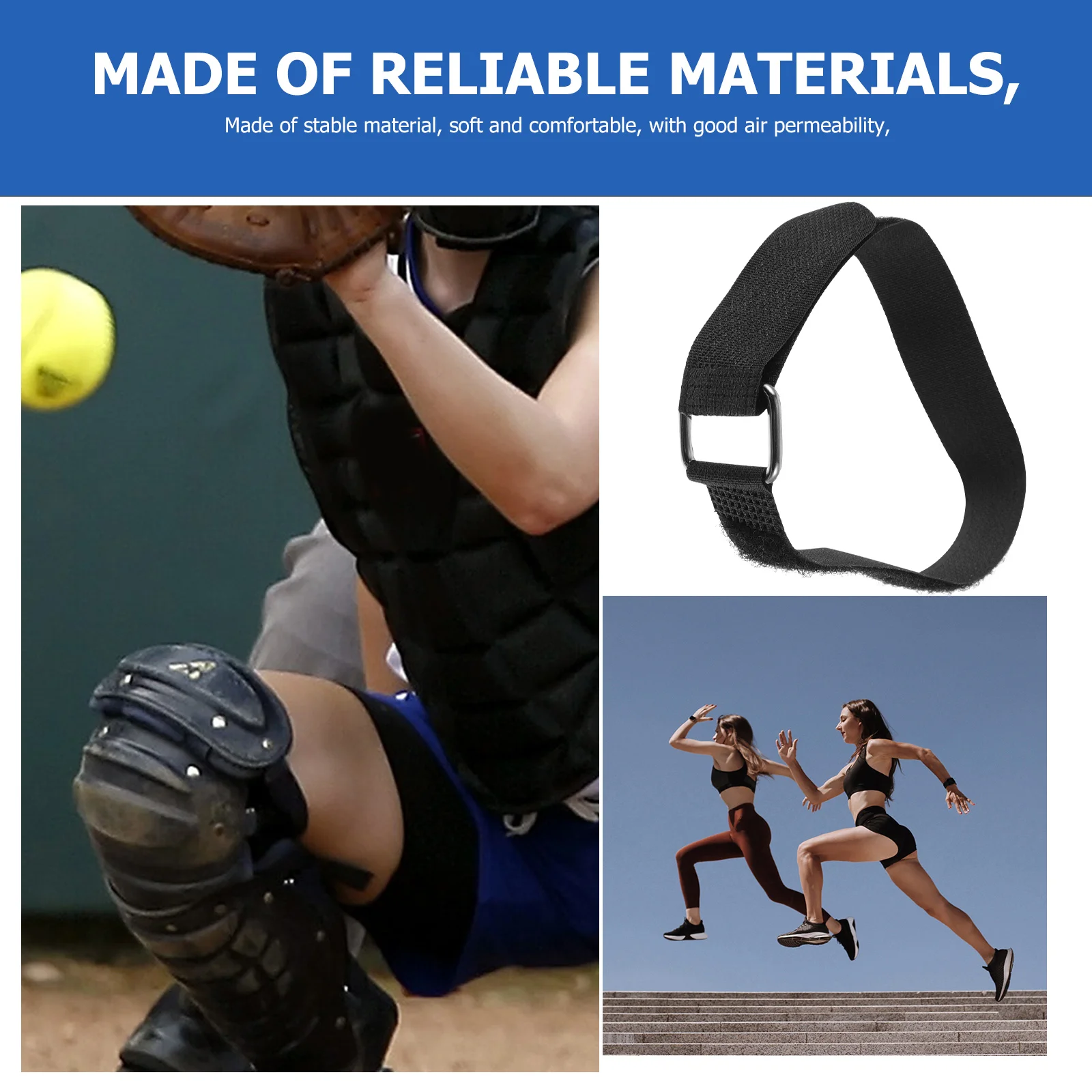 

25pcs Adjustable Baseball Leg Straps Polyester Blend Shin Guard Replacement for Catchers Gear Leg Guard Straps Sports Shin