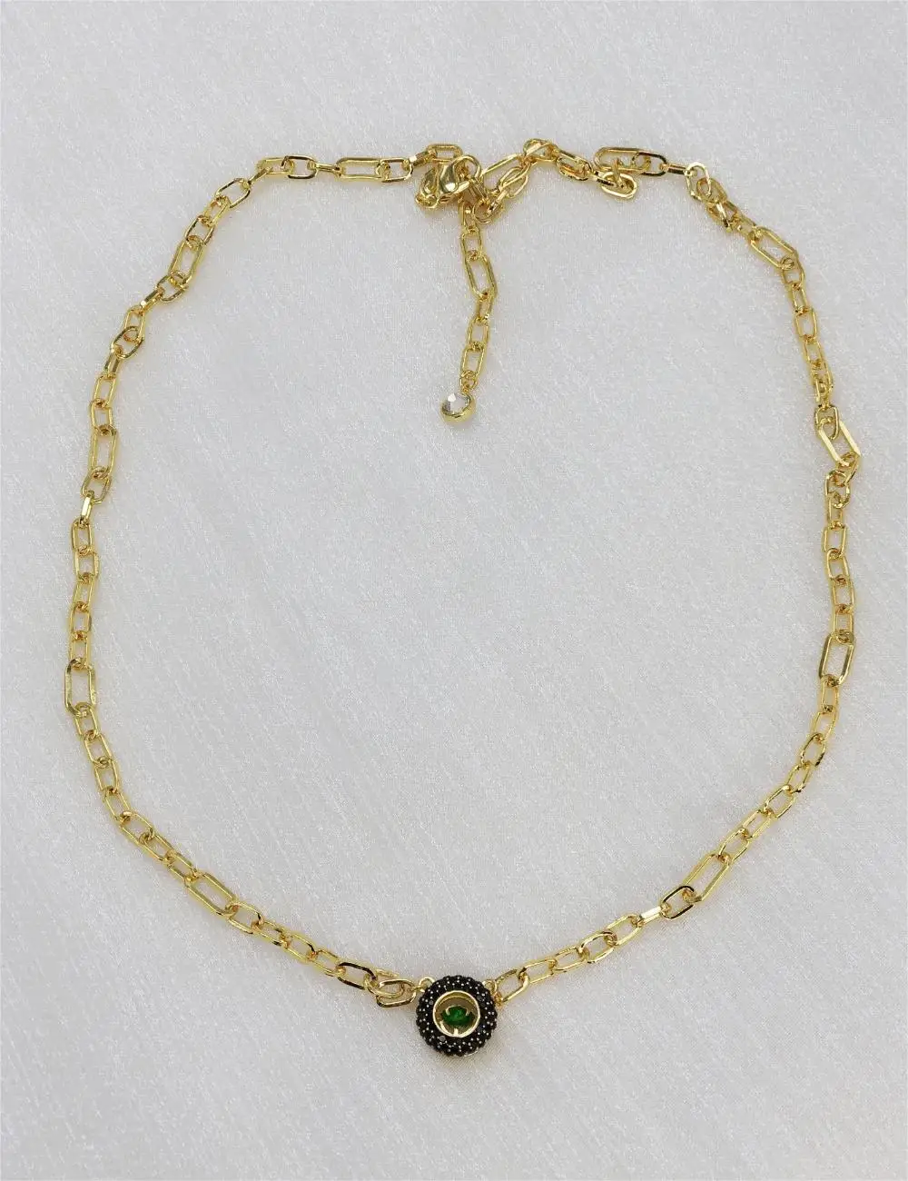 Fashion Jewelry Necklace 925 New STILLA Gold Lock Chain Devil's Eye Lucky Guardian Necklace Jewelry Gifts Free Shipping