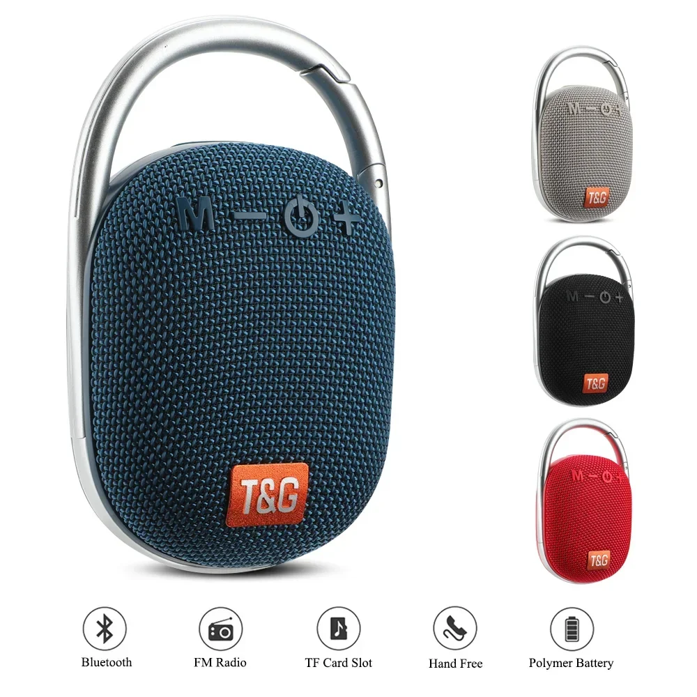 Pop TG321 Portable Bluetooth Speakers TWS Outdoor Mini Music Box Audio LED Light Subwoofer Support USB/TF Card For Riding Hiking