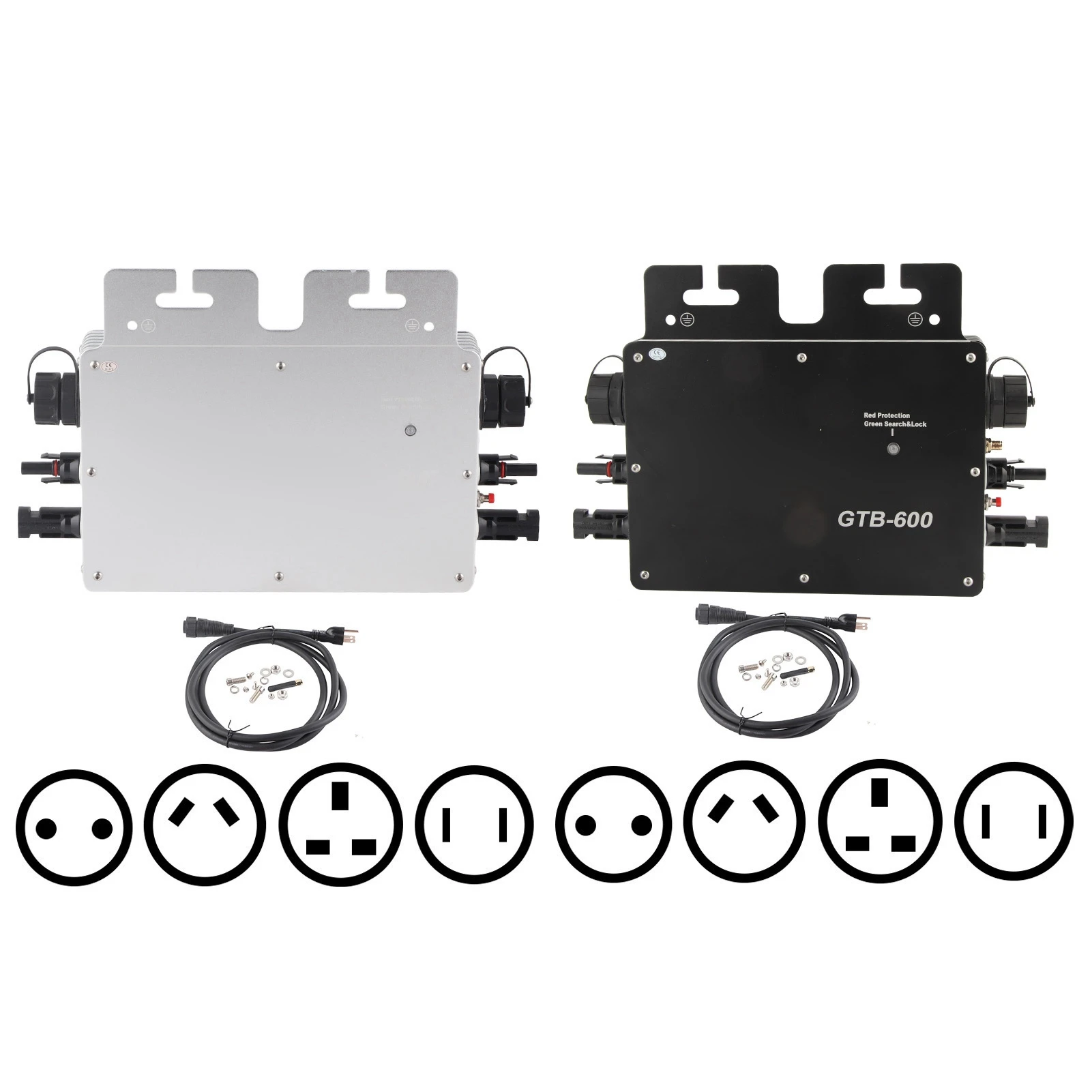 Grid Tie Inverter  Inverter Solar Power Grid Tie 600W WIFI Control Automatic Identification AC120 Solar Grid  Inverter