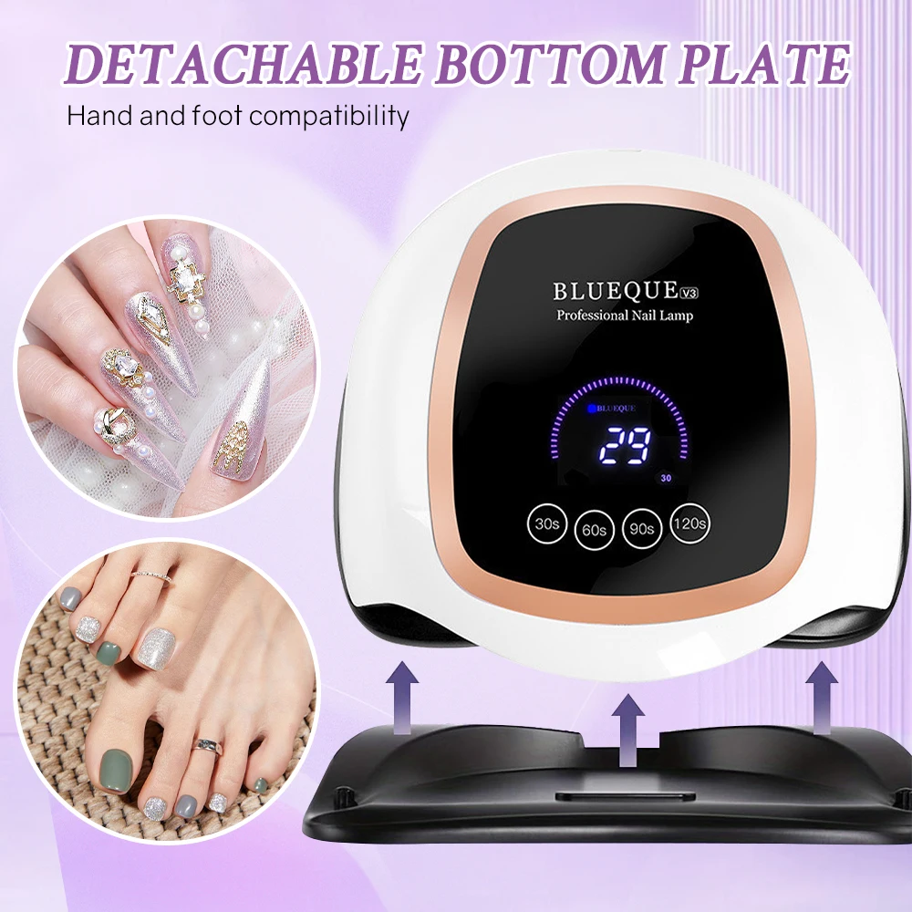 42LEDS Professional Nail Dryer 168W UV LED Lamp for Manicure Nails Gel Polish Dryer  Nail  Curing Gel Toe Nails Drying