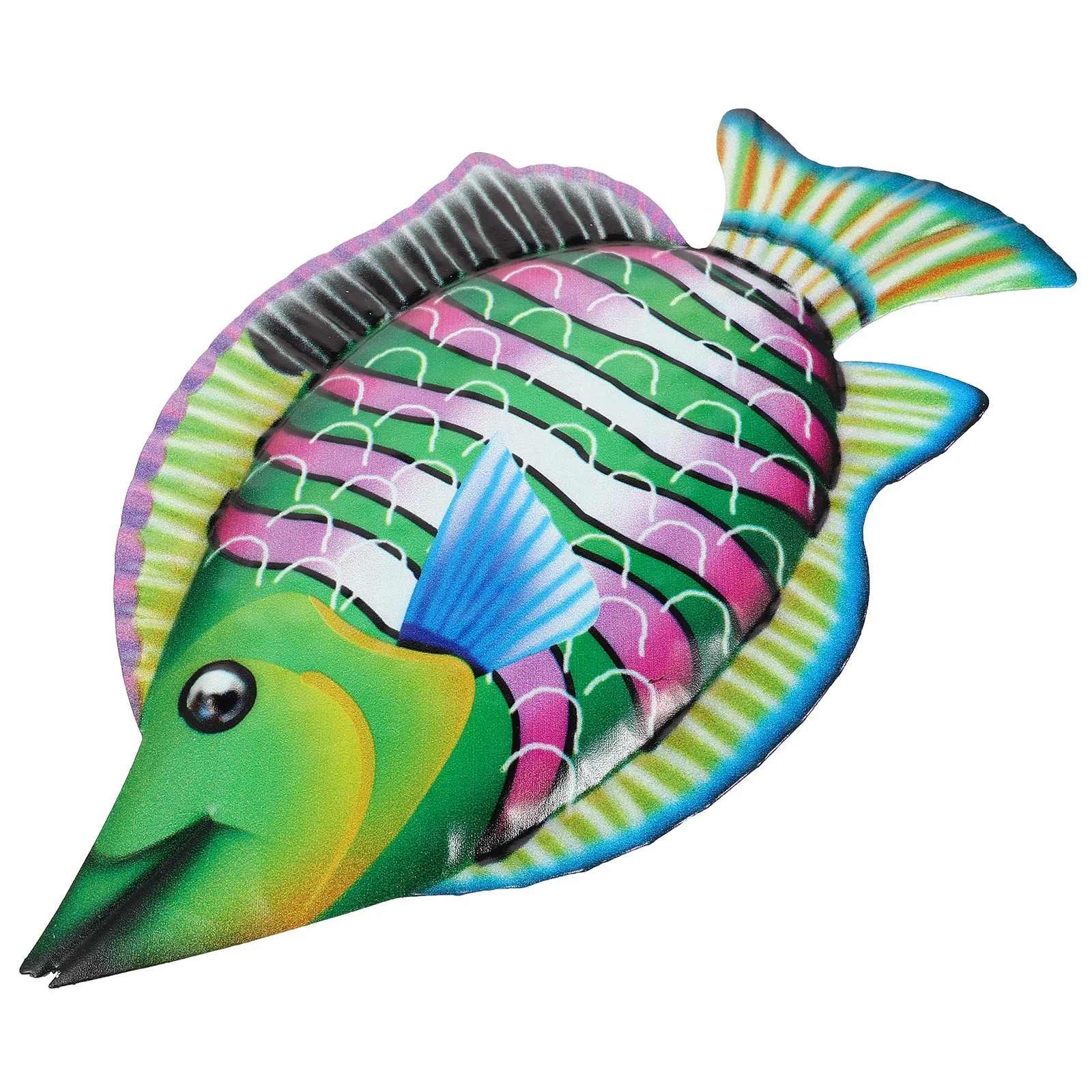 

1pc Fish Hanging Ornament Iron Handicraft Wall Decor Home Garden Door Indoor Outdoor Vivid Color Lightweight Gift