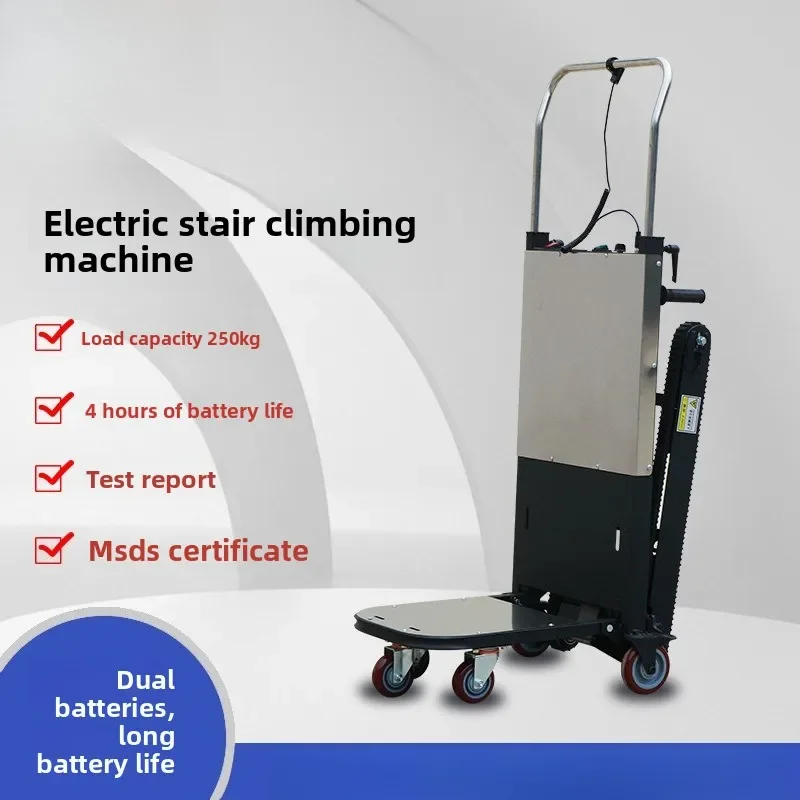 Electric climbing machine, crawler truck automatic upstairs climbing device