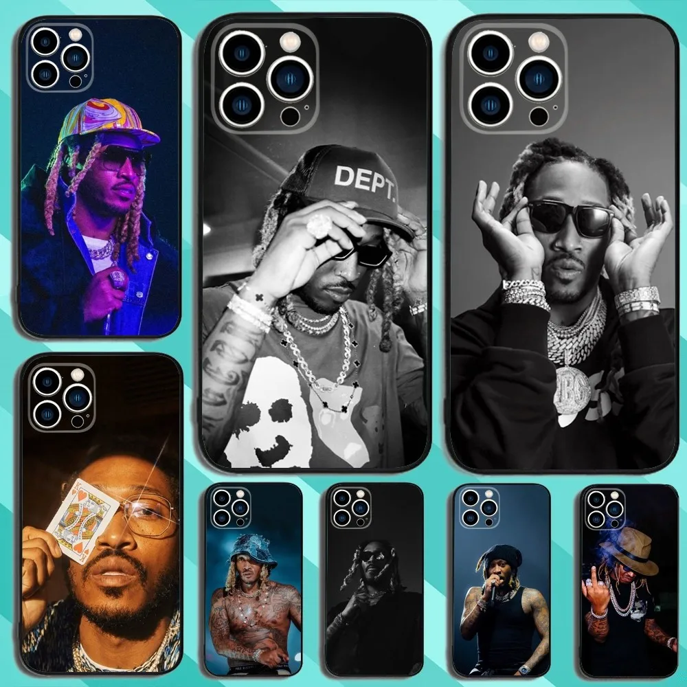 Future Rapper Phone Case For iPhone 15,14,13,12,11,Plus,Pro Max,XS,X,XR,SE,Mini,8,7 Soft Silicone Black Cover