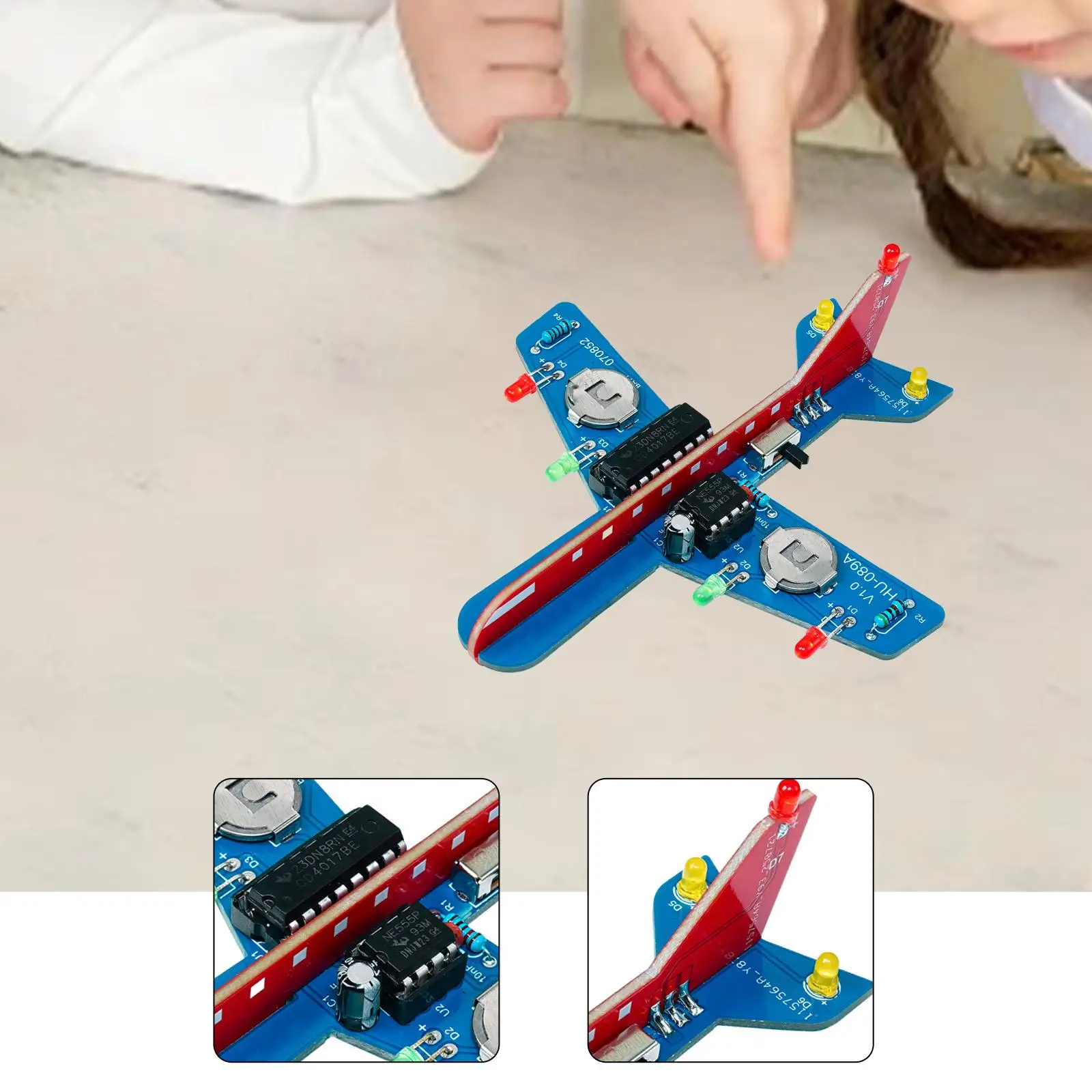 Pratique de soudure électronique de bricolage pour les débutants, Circuit imprimé d'éclairage d'avion