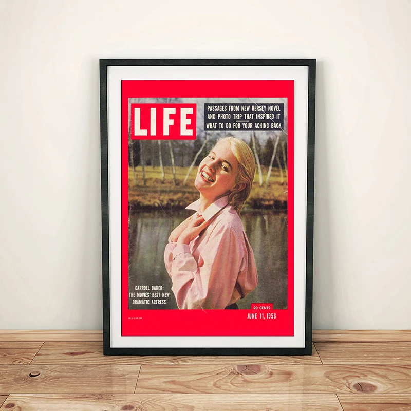 Retro Life Magazine Cover Poster Vintage Wall Art Canvas Painting Modern Picture Home Decor Prints for Living Room No Frame