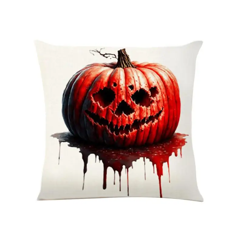 

Halloween Pillow Covers Halloween Gothic Horror Cushion Cover 45 X 45 Cm Sofa Bed Throw Cushion Case Trick Or Treat Decorative