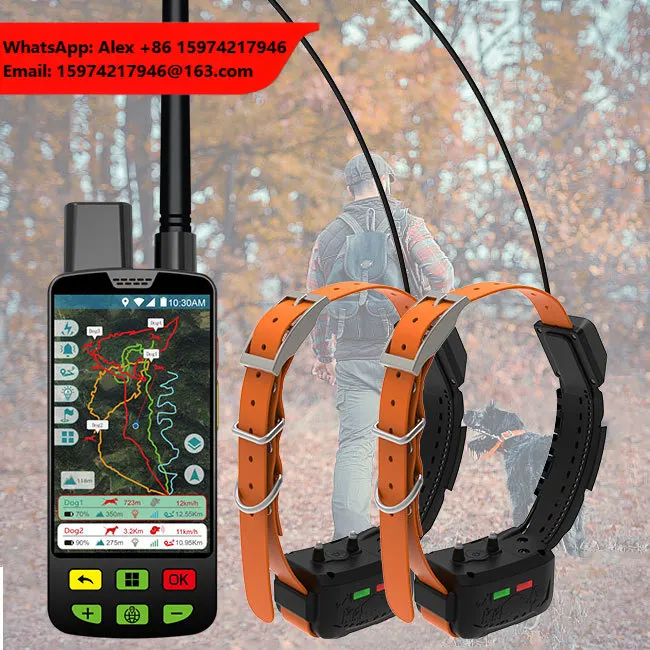 Eseek Adjustable Wireless GPS Dog Fence Collar Band: 15-70cm Sizing + Quick-Release Buckle - Veterinary Clinic Program