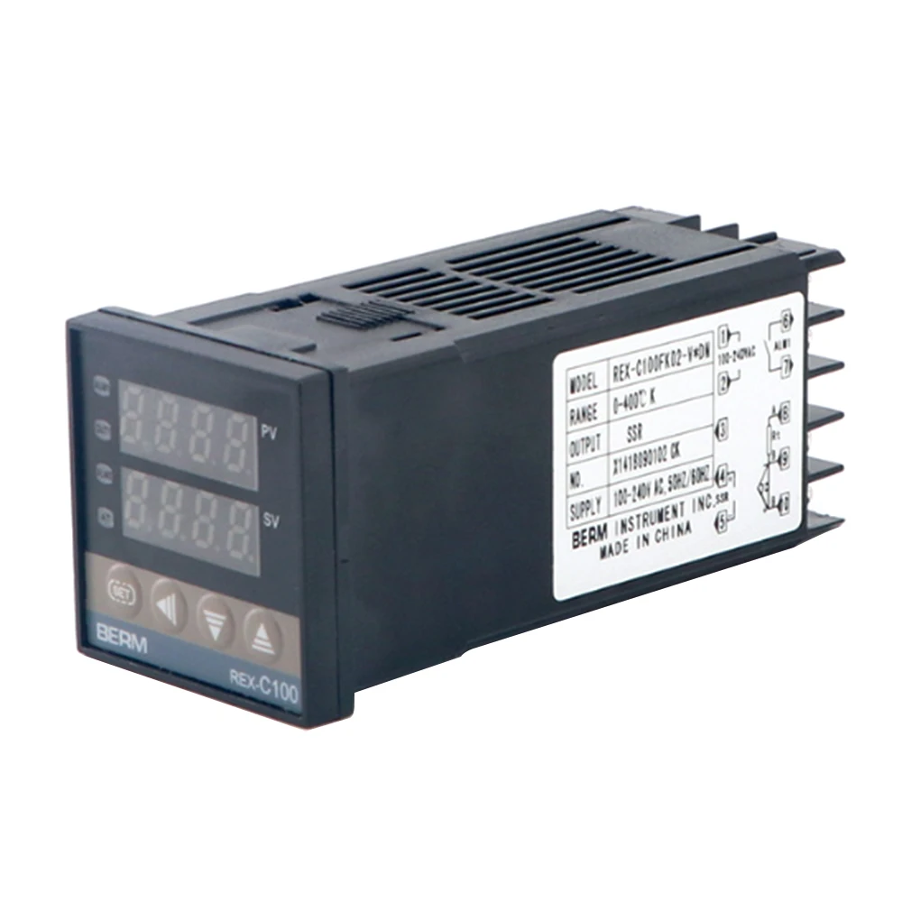 REX-C100FK02-V*DN Intelligent Temperature Controller SSR Output + SSR-25 DA +M6 1M Cable Set Temperature Controller Set