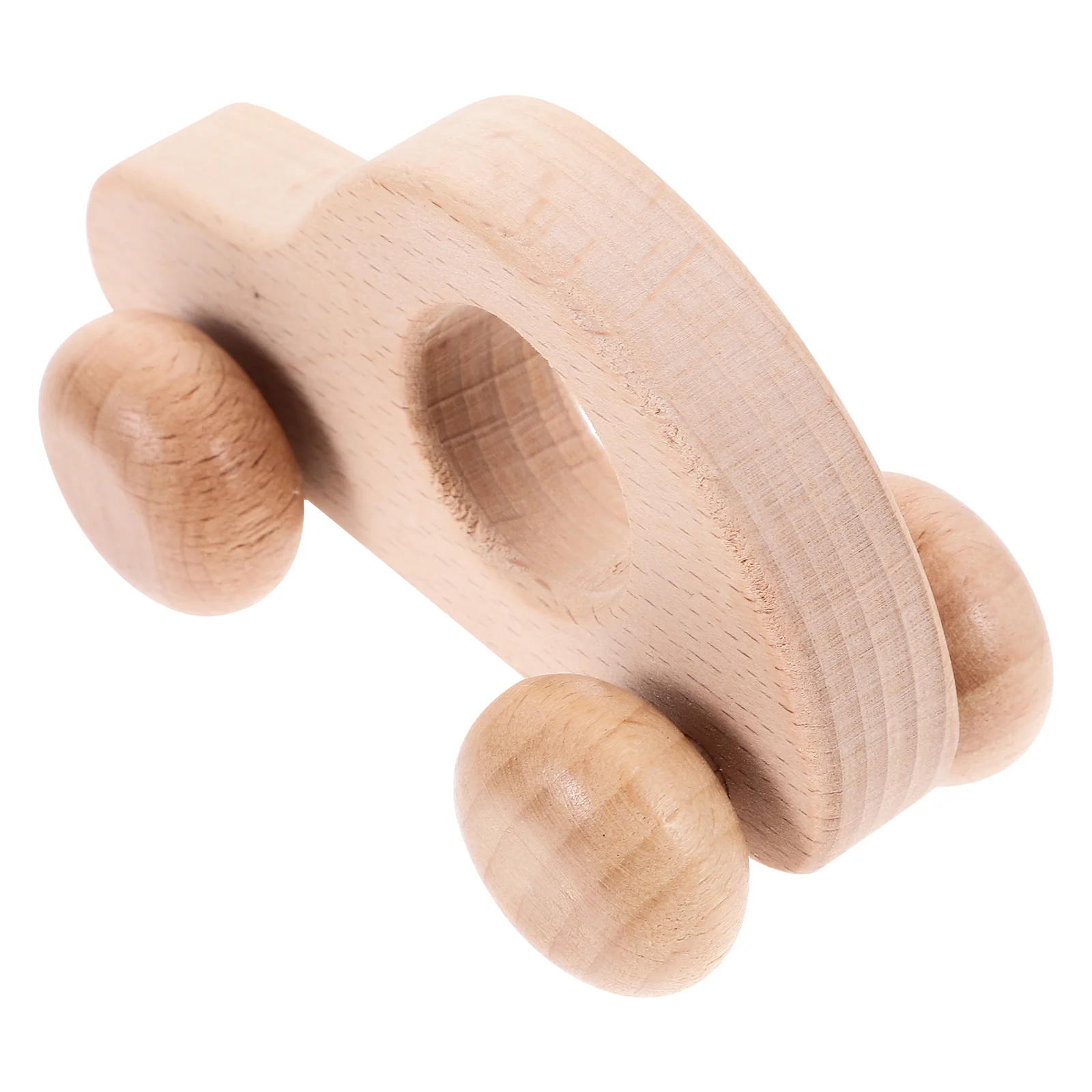 รถยนต์ของเล่น Beech Log รถเข็นเด็กทารกจับ Inertia รุ่นไม้เด็กจับเด็ก Hand Push Grip