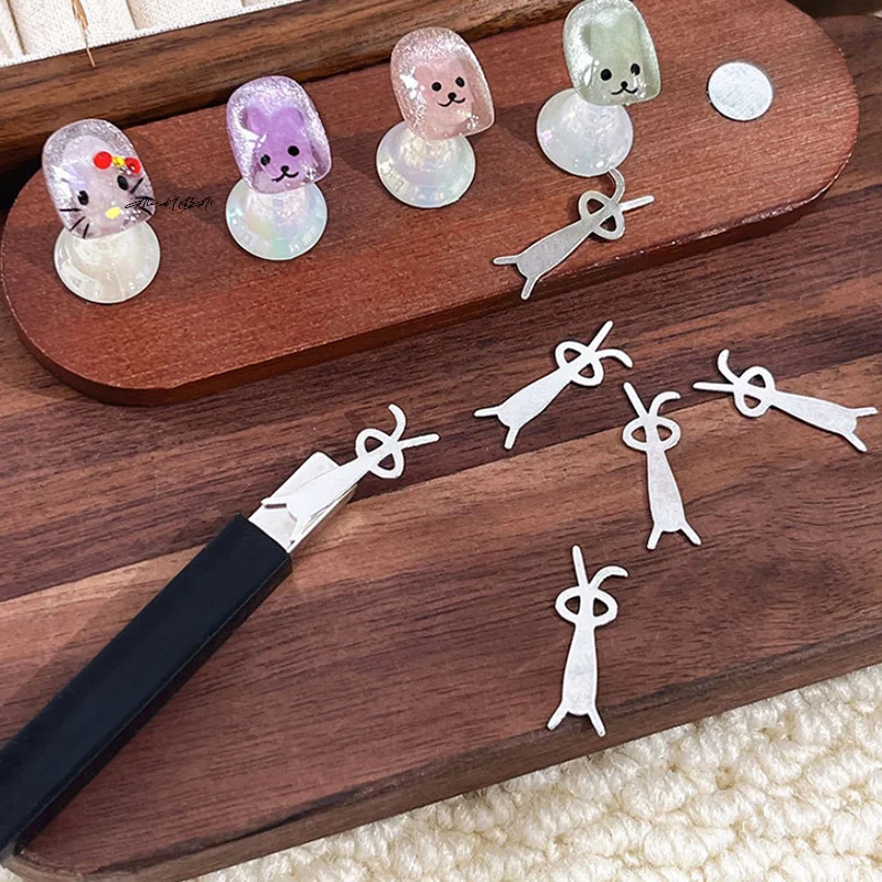 

Love Cat Eye Magnetic Stick Nail Art Tools Small Iron Piece Magnet Stick Create Bunny Pattern Magnetic Polish Effects Nail