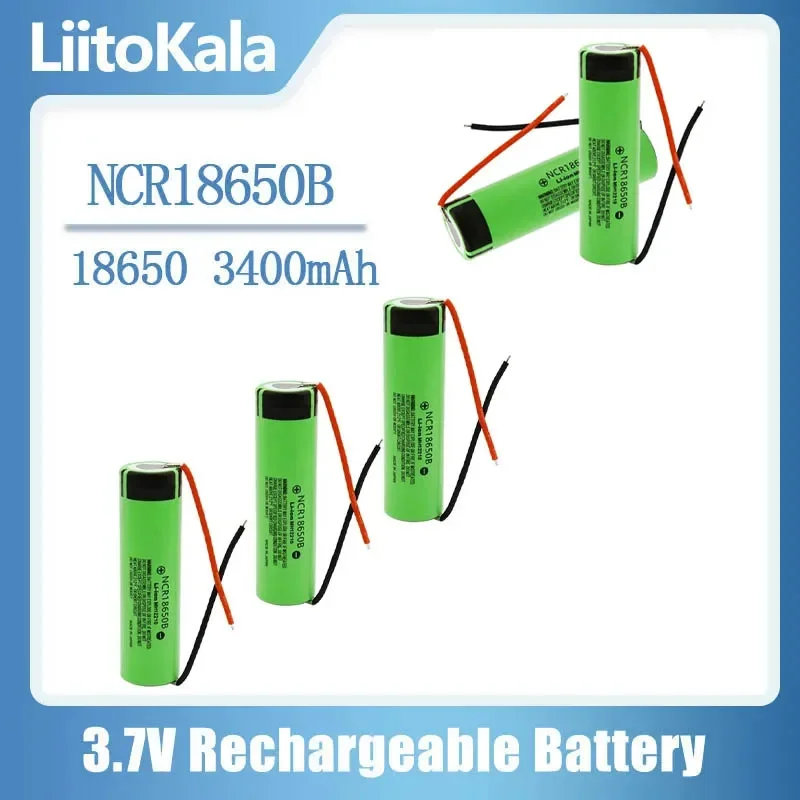 NCR18650B New Original 18650 Battery  3.7V 3400mah 18650 Lithium Rechargeable Battery Welding Nickel Sheet Batteries