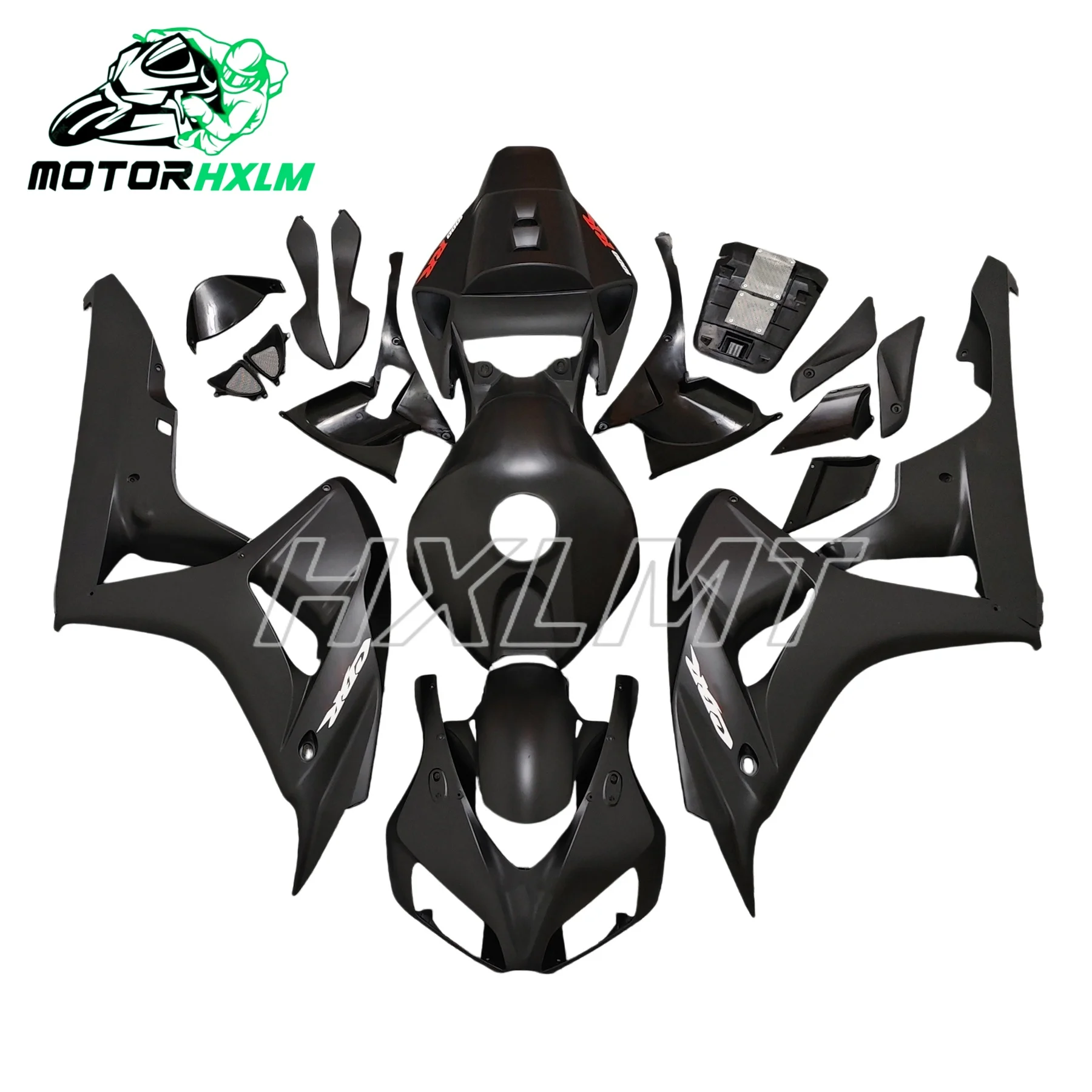 Geeignet für CBR1000RR 2006 2007 SC57 CBR1000 RR Motorrad-Verkleidungssatz Karosserie ABS Spritzguss Matt Schwarz