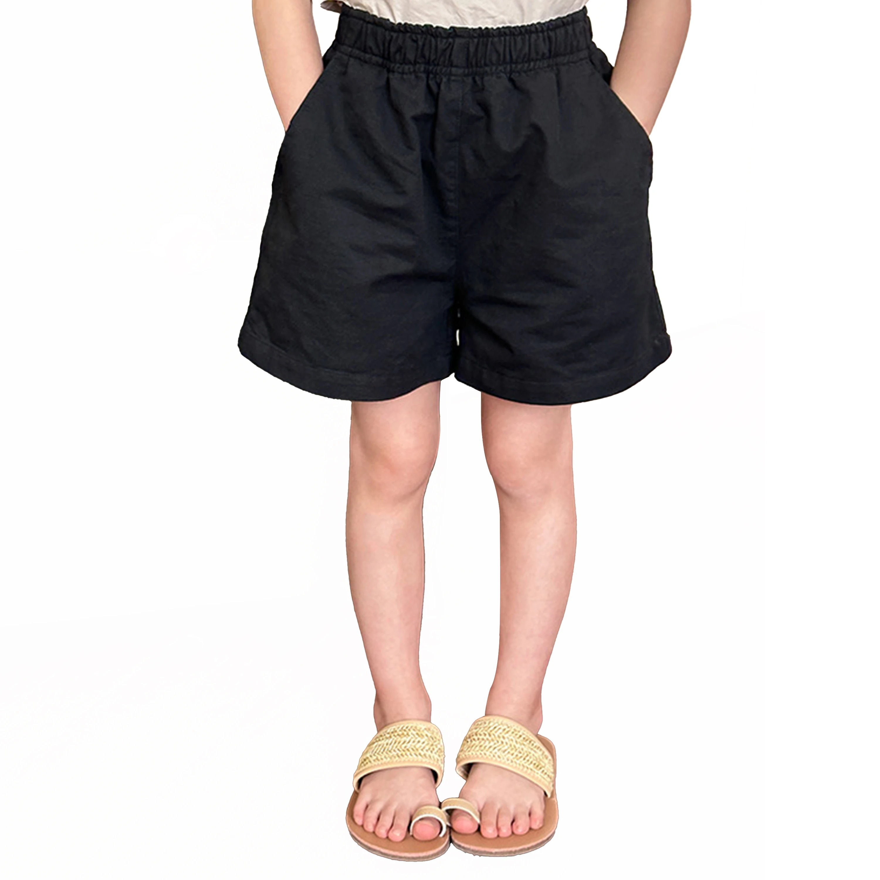 

CHCH Children Shorts Boys Girls Kids Clothes Cotton Solid Breathable Summer Short Pants Casual Sports Beach Shorts Elastic Shor