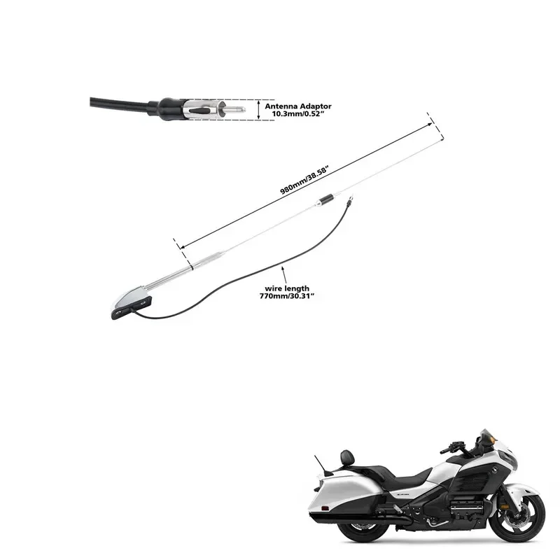 Antenna Audio Comfort Navi For Honda Glod Wing GL1800 GL1500 2001-2017 Motorcycle Acsessories Accessory Parts