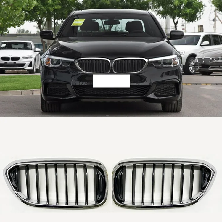 

Dual Slat Gloss Black Front Grille Grill For BMW G30 G38 530i 520i 540i 2018-2022