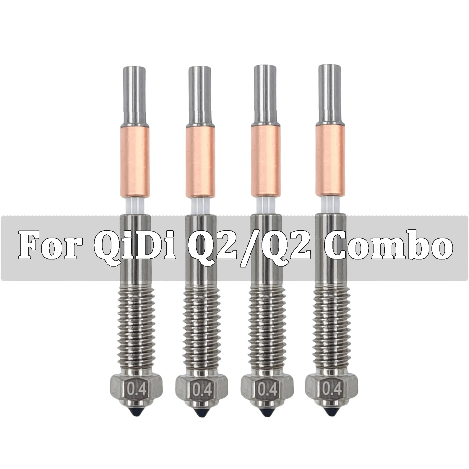 

Биметаллическая насадка для Qidi Q2/Q2C с керамической изоляцией, интегрированная конструкция, быстросъемные интегрированные сопла для Qidi Q2 Combo