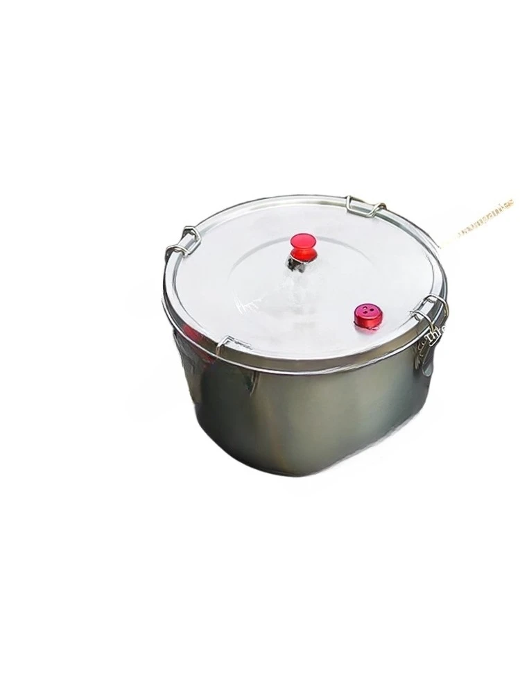 Outdoor portable pressure cooker self-driving camping picnic plateau mini explosion-proof folding micro-pressure cooking set