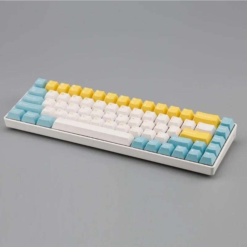 

152Keys Full Set Customized Sea Salt Lemon Keycap Double Shot Key Caps for 61 64