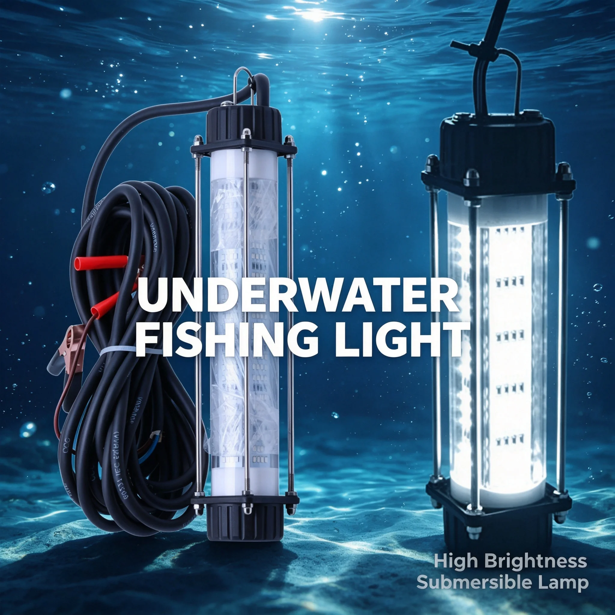 120w-180w-led水中集魚灯-12v-dc潜水魚灯-ip68防水-ディープドロップ夜釣り用集魚器-クリップ付き