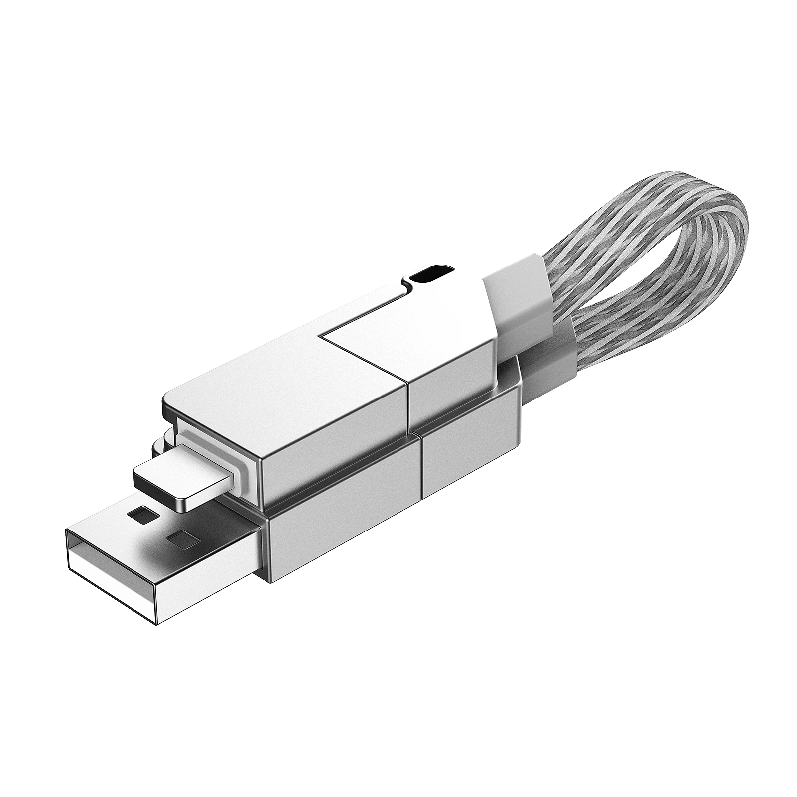 Brelok wybuchowy 100W szybkie ładowanie 4 w 1 TYPE-C przenośny do iPhone\'a Samsung szybkie ładowanie 27W kabel do transmisji danych