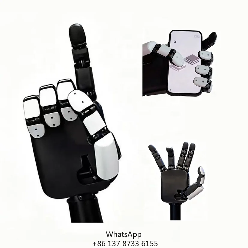 Robô inteligente inteligente mão cinco figuras para robô humanóide vestuário máquina braço peças 21 graus liberdade operar telefone uma mão