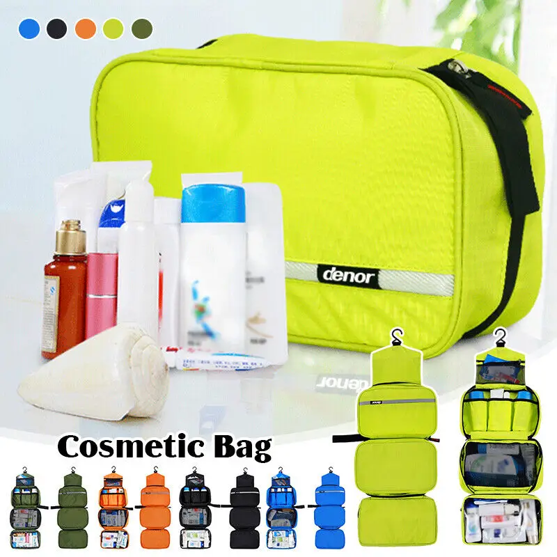 

Nylon Travel Storage Bag Hanging Makeup Bag Bathroom Bag Large Capacity Portable Travel Cosmetic Toilet Bag Home Organization