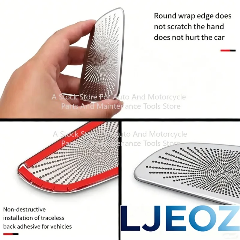 For Mercedes Benz GLC C-Class W205 C260 C200 X253 2015-2021 Speaker Cover Car Dashboard Horn Cover Air Outlet Trim view 5