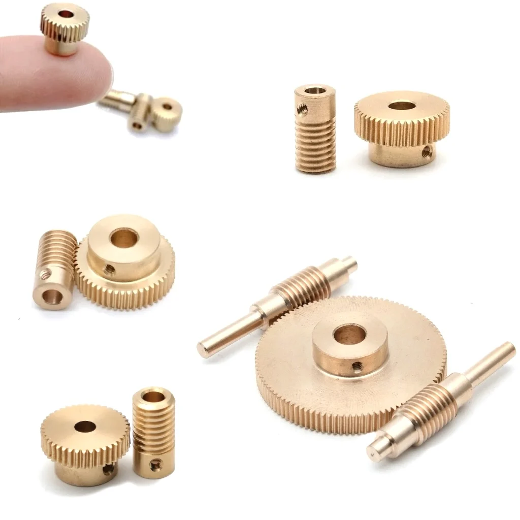 0.3M Mini Precision Worm Gear Reducer Transmitter 1:20 30 40 50 60 25 25 35 45 55 70 80 100 Teeth DIY PTZ Transfer Reducer Robot