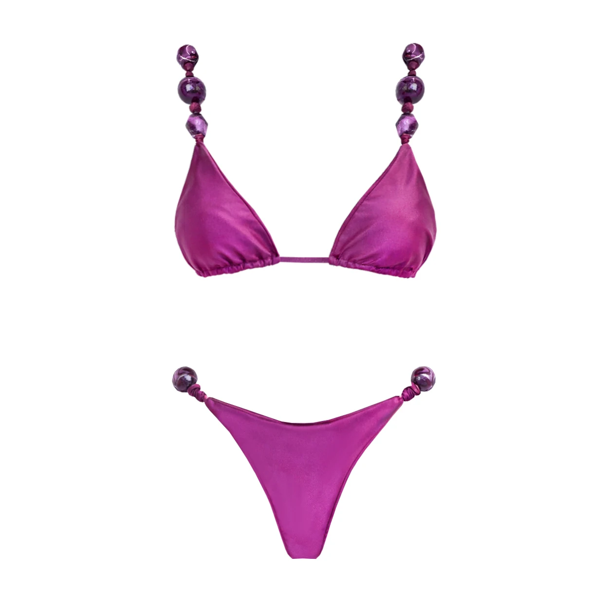 Purple 3Pcs Sexy Bikini 2026 Women Swimsuit Female Push Up Swimwear Brazilian Biquini Long Skirt Halter Bathing Suit Beachwear